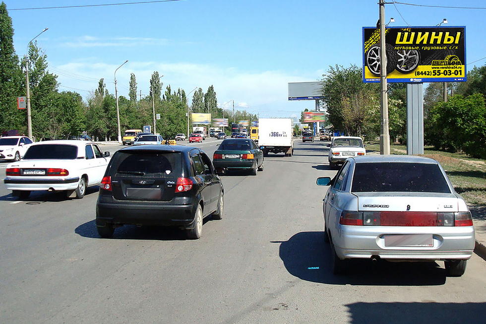 Фотография рекламного носителя, тип: Билборд 3x6, адрес: Историческая ул. Х Шекснинская ул., Волгоград, Волгоградская область, Россия. Сторона А №337837