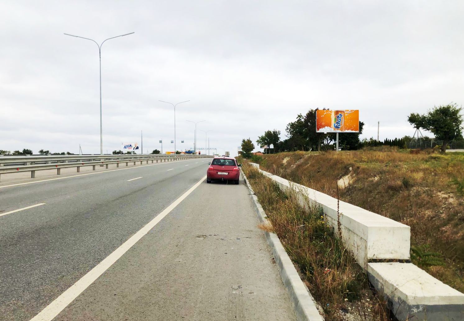 Фотография рекламного носителя, тип: Билборд 3x6, адрес: Севастопольское ш., 9 320м, Симферополь, Республика Крым, Россия. Сторона A №947368