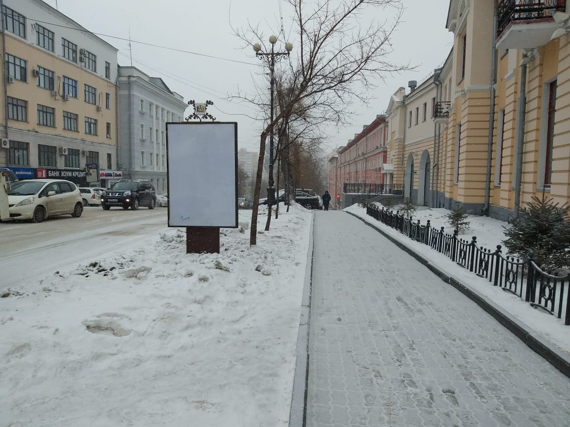 Фотография рекламного носителя, тип: Ситиформат 1.8x1.2, адрес: Волочаевская ул., д.155 Х Муравьева-Амурского ул., Хабаровск, Хабаровский край, Россия. Сторона Б №971670