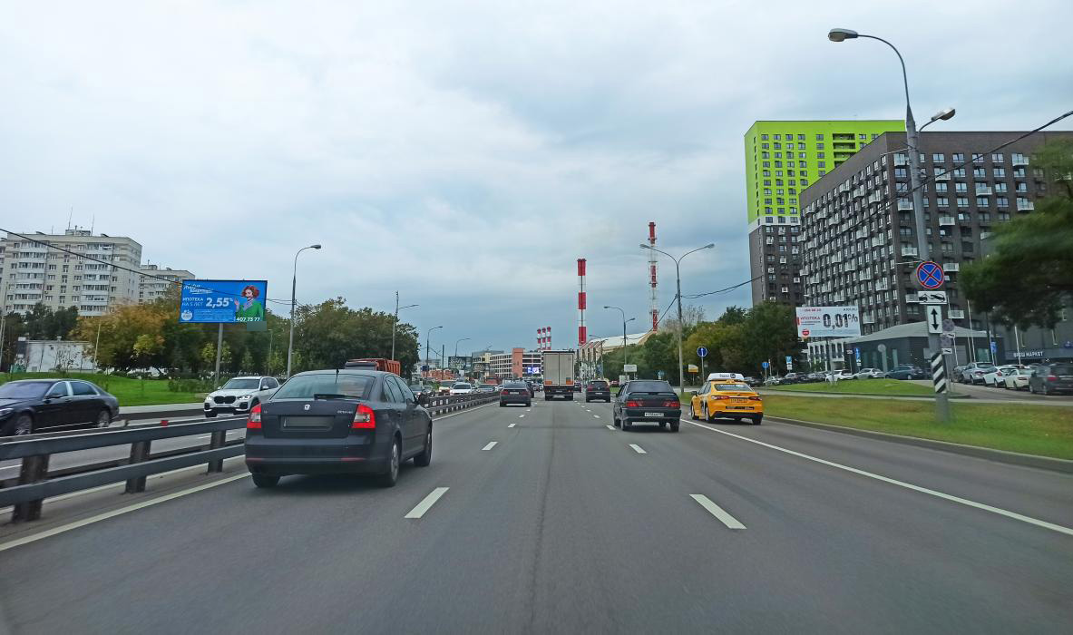 Фотография рекламного носителя, тип: Билборд 3x6, адрес: Боровское ш., напротив офиса продаж ЖК Мещерский лес, Москва, Россия. Сторона Б №461897