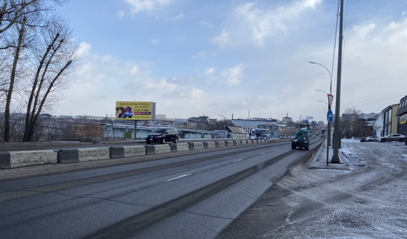 Фотография рекламного носителя, тип: Билборд 3x6, адрес: 2-ая Брянская ул., д.12, Красноярск, Красноярский край, Россия. Сторона Б №1096487