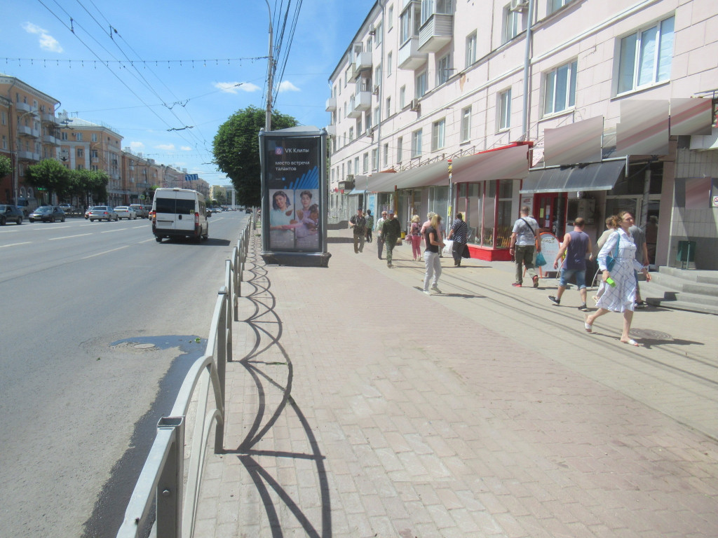 Фотография рекламного носителя, тип: Пиллар 3x1.4, адрес: Первомайскиий пр-т., д.58, Рязань, Рязанская область, Россия. Сторона А1 №793677