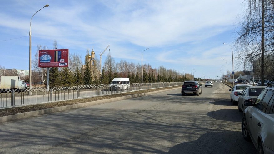 Фотография рекламного носителя, тип: Билборд 3x6, адрес: Автозаводский пр-т., рынок "Октябрьский", Набережные Челны, Республика Татарстан, Россия. Сторона B №685854