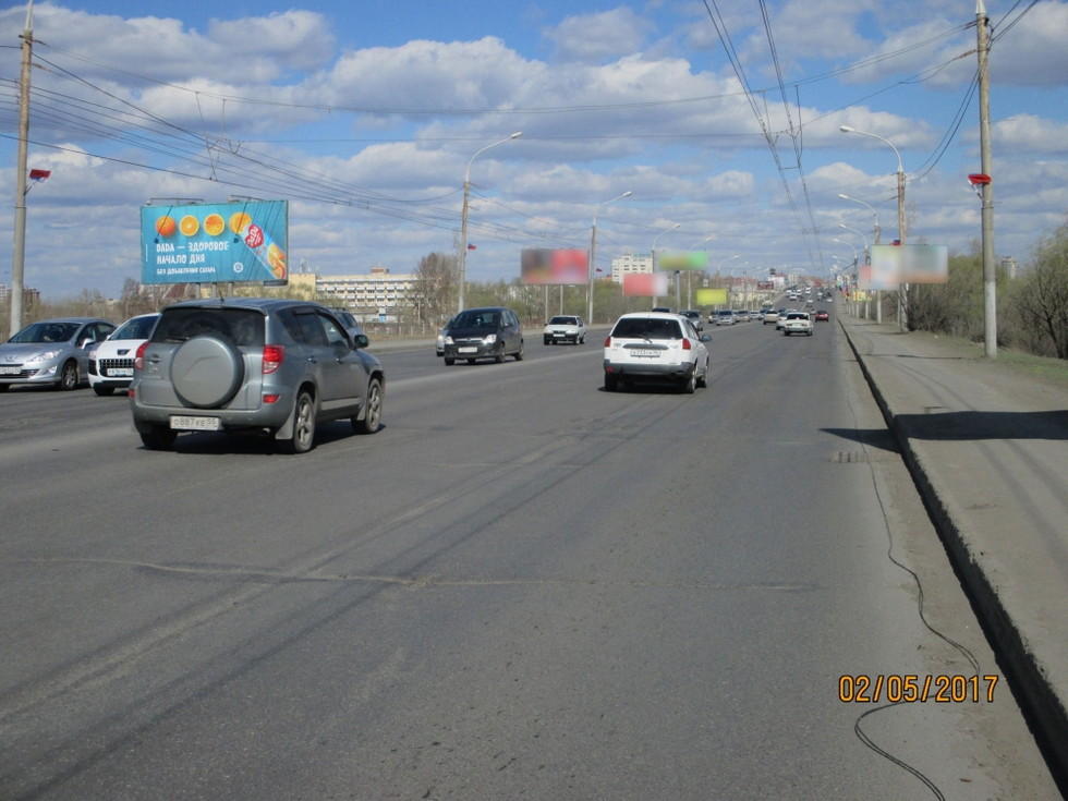 Фотография рекламного носителя, тип: Билборд 3x6, адрес: Ленинградский мост, поз.1, Омск, Омская область, Россия. Сторона В №1009788