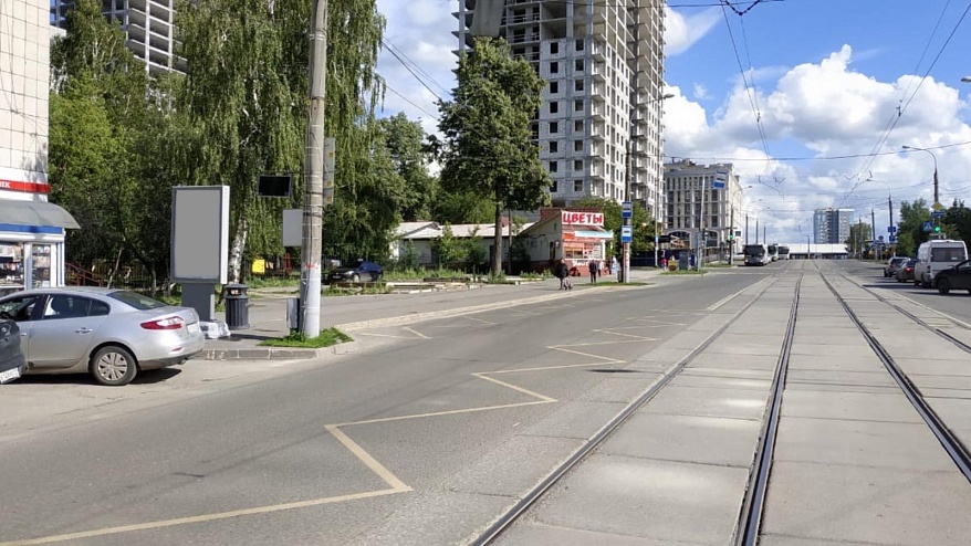 Фотография рекламного носителя, тип: Ситиформат 1.8x1.2, адрес: Борчанинова ул., д.14, Пермь, Пермский край, Россия. Сторона B №759150