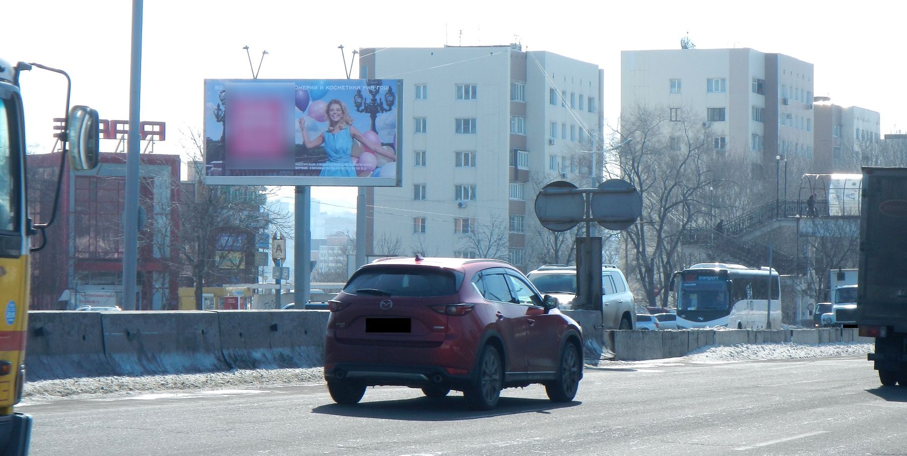 Фотография рекламного носителя, тип: Билборд 3x6, адрес: 100-лет Владивостоку ул., д.150 Х Лесная ул., Владивосток, Приморский край, Россия. Сторона Б1 №767148