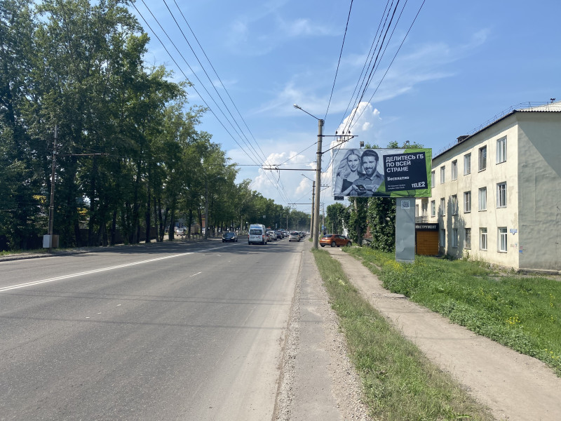 Фотография рекламного носителя, тип: Билборд 3x6, адрес: Калинина ул., д.74, Красноярск, Красноярский край, Россия. Сторона А №779978