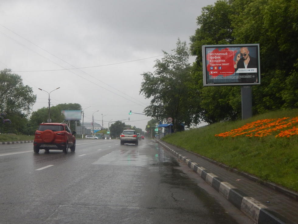 Фотография рекламного носителя, тип: Ситиборд 2.7x3.7, адрес: Гагарина ул., д.85, поз.1, Жуковский, Московская область, Россия. Сторона A1-A5 №490010