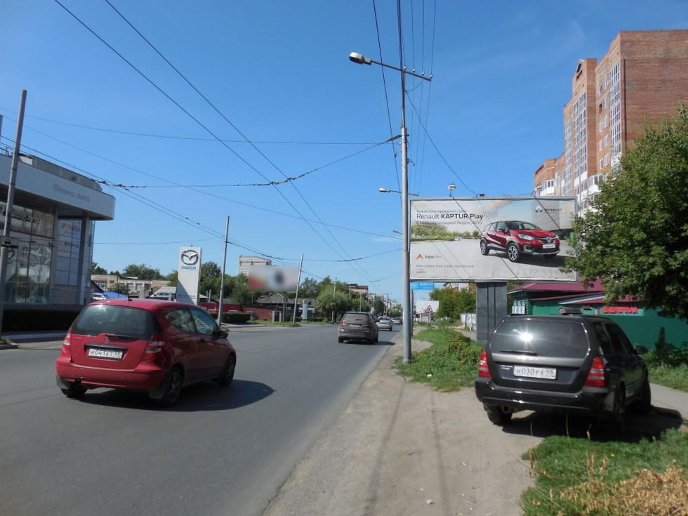 Фотография рекламного носителя, тип: Билборд 3x6, адрес: Маяковского ул., д.95 X Линия 8-я ул., д.4, Омск, Омская область, Россия. Сторона А №1009997