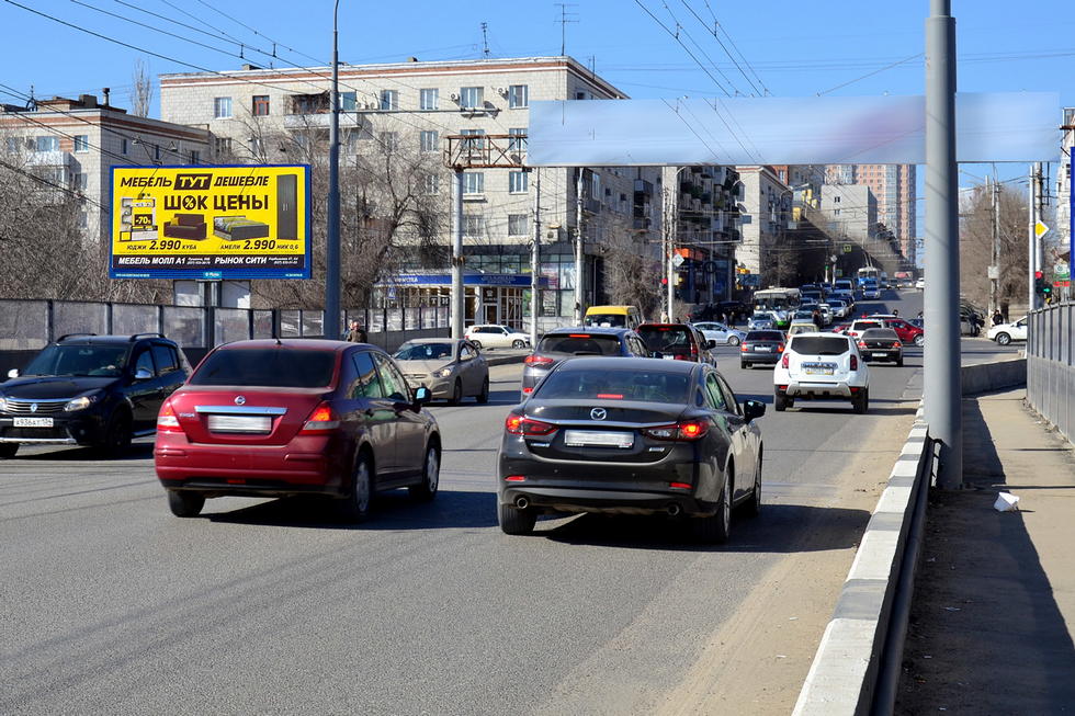 Фотография рекламного носителя, тип: Билборд 3x6, адрес: Комсомольская ул., путепровод, Волгоград, Волгоградская область, Россия. Сторона Б №465955