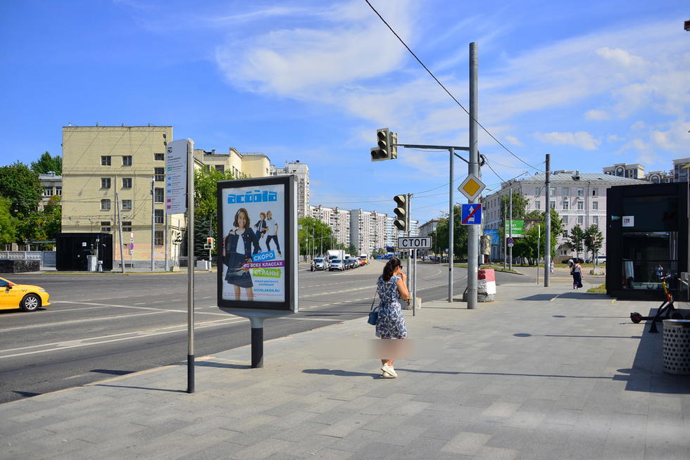 Фотография рекламного носителя, тип: Ситиформат 1.8x1.2, адрес: Хорошевское ш., д.39, Москва, Россия. Сторона A1-A5 №459865