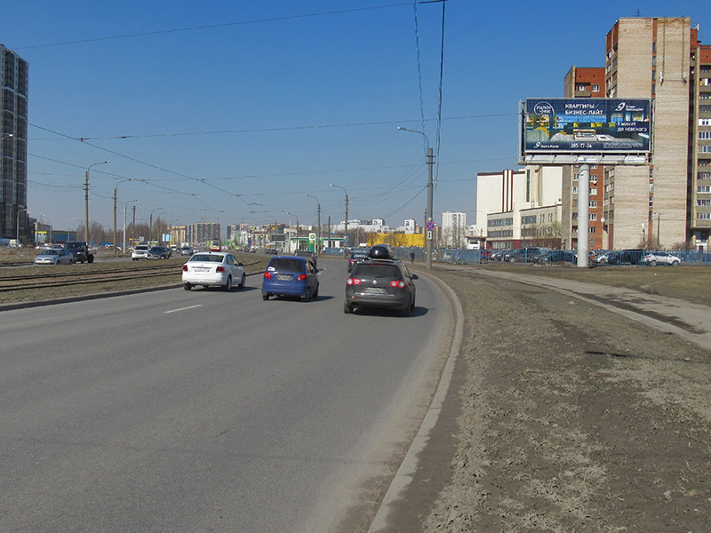 Фотография рекламного носителя, тип: Суперсайт 5x12, адрес: Дальневосточный пр-т., д.26, Санкт-Петербург, Россия. Сторона A1 №773603