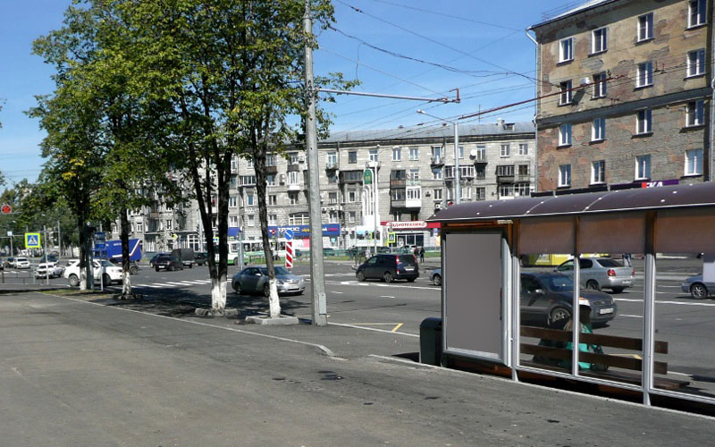 Фотография рекламного носителя, тип: Остановка 1.8x1.2, адрес: Курако ул., д.15, Новокузнецк, Кемеровская область, Россия. Сторона А4 №668073