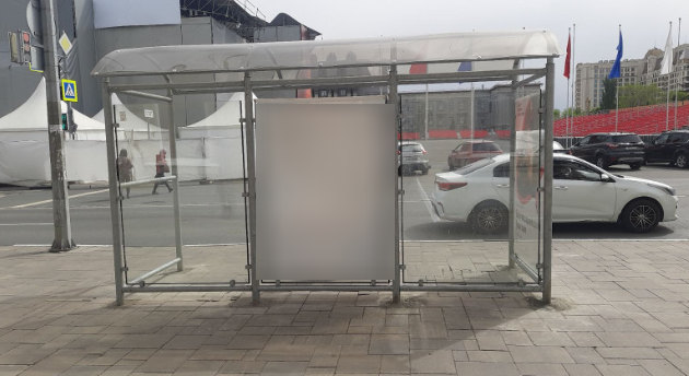 Фотография рекламного носителя, тип: Остановка 1.8x1.2, адрес: Чапаевская ул., д.184, Самара, Самарская область, Россия. Сторона С1 №1081050