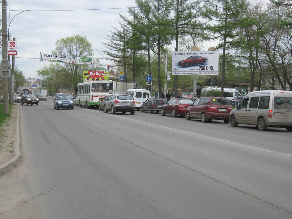 Фотография рекламного носителя, тип: Билборд 3x6, адрес: Предтеченская ул. Х Зосимовская ул., Вологда, Вологодская область, Россия. Сторона А №643277
