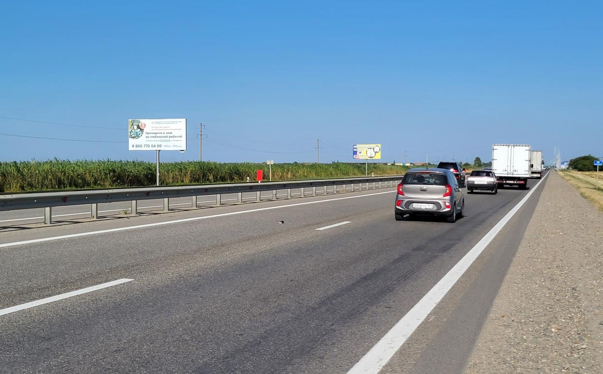 Фотография рекламного носителя, тип: Билборд 3x6, адрес: Краснодар - Славянск-на-Кубани - Крым а/д., 55 900м, Славянск-на-Кубани, Краснодарский край, Россия. Сторона Б №1077281