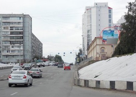 Фотография рекламного носителя, тип: Ситиборд 2.7x3.7, адрес: Карла Маркса ул., д.6, Красноярск, Красноярский край, Россия. Сторона А №592956