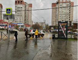 Фотография рекламного носителя, тип: Пиллар 3x1.4, адрес: Попова ул. Х Екатерининская ул., Пермь, Пермский край, Россия. Сторона В №1076295