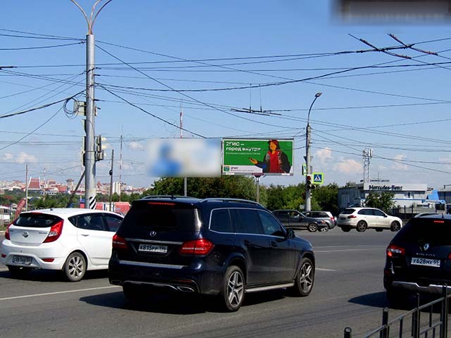 Фотография рекламного носителя, тип: Билборд 3x6, адрес: Енисейская ул., д.1\1, Омск, Омская область, Россия. Сторона Bh1-Bh6 №651077
