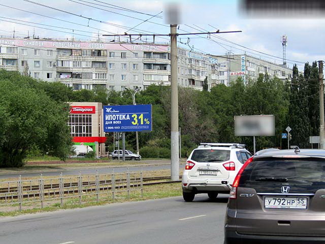 Фотография рекламного носителя, тип: Билборд 3x6, адрес: Заозерная ул., д.32 Х Менделеева пр-т., Омск, Омская область, Россия. Сторона Б №616994