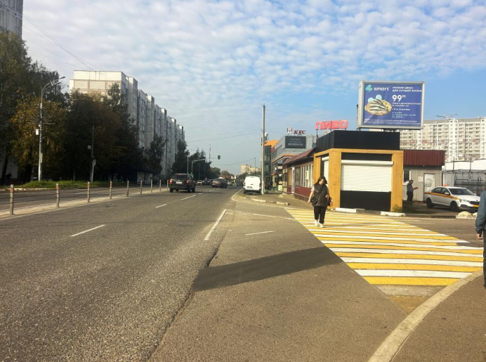 Фотография рекламного носителя, тип: Ситиборд 2.7x3.7, адрес: Андреевка р.п., Жилинская ул., вл.3., стр.1, Солнечногорск, Московская область, Россия. Сторона A1-A6 №723896