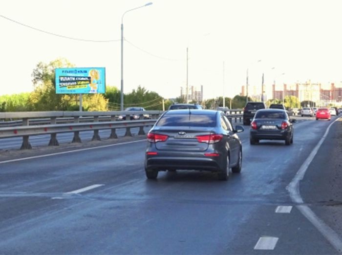 Фотография рекламного носителя, тип: Билборд 3x6, адрес: Муромское ш., напротив Быстрецкая ул., д.20, корп.3, Рязань, Рязанская область, Россия. Сторона Б №1068619