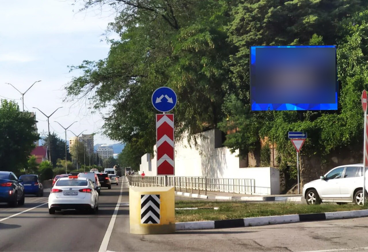 Фотография рекламного носителя, тип: Ситиборд 2.7x3.7, адрес: Ленина ул., д.276/4, Адлер, Краснодарский край, Россия. Сторона А1-А10 №858364