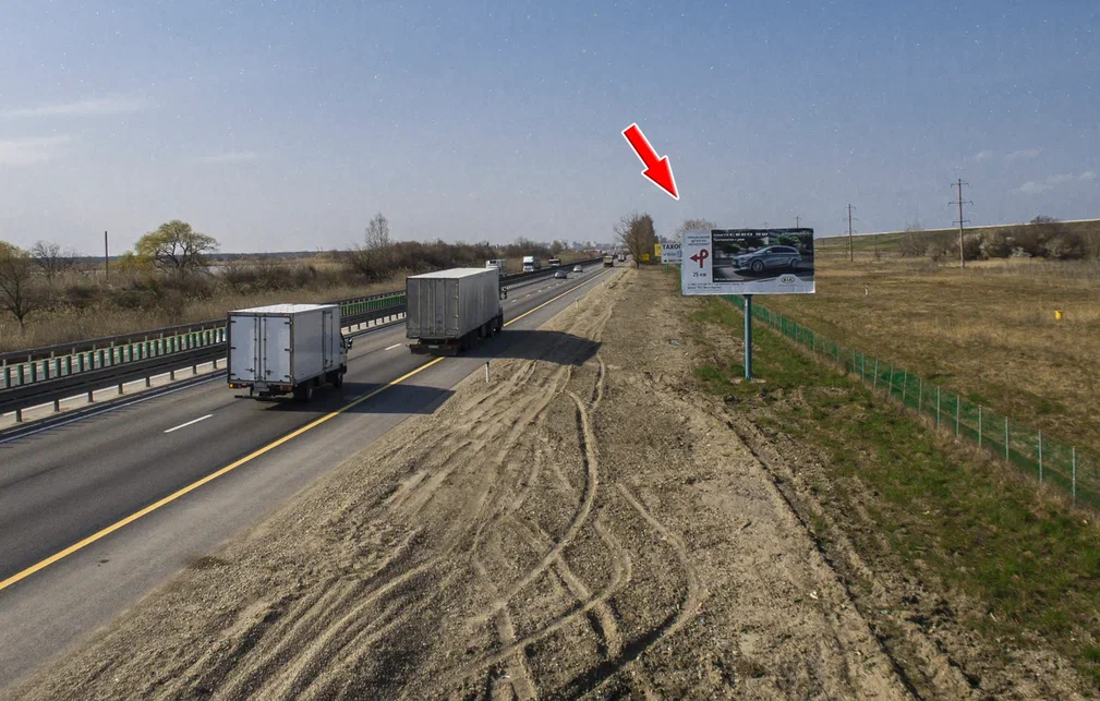 Фотография рекламного носителя, тип: Билборд 3x6, адрес: М-4 Дон а/д, 1348 350м, Краснодар, Краснодарский край, Россия. Сторона А №602507