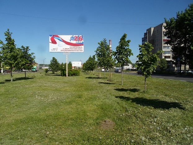 Фотография рекламного носителя, тип: Билборд 3x6, адрес: Димитрова ул., д.3/1, Железногорск, Курская область, Россия. Сторона A №1068921