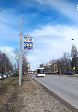 Фотография рекламного носителя, тип: Панель-кронштейн, адрес: Терешковой ул., д.14, поз.1, Липецк, Липецкая область, Россия. Сторона Б №1054761