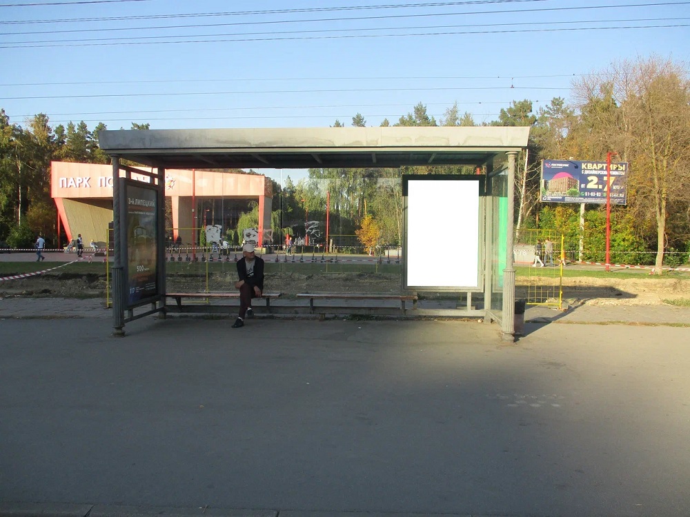 Фотография рекламного носителя, тип: Остановка 1.8x1.2, адрес: 60 лет СССР пр-т, ост."24 микрорайон", Липецк, Липецкая область, Россия. Сторона С №1056557