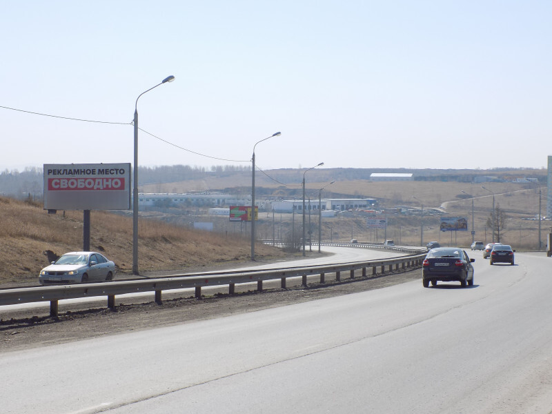 Фотография рекламного носителя, тип: Билборд 3x6, адрес: Енисейский тракт, 6 800м до поста ДПС, Красноярск, Красноярский край, Россия. Сторона Б №779905