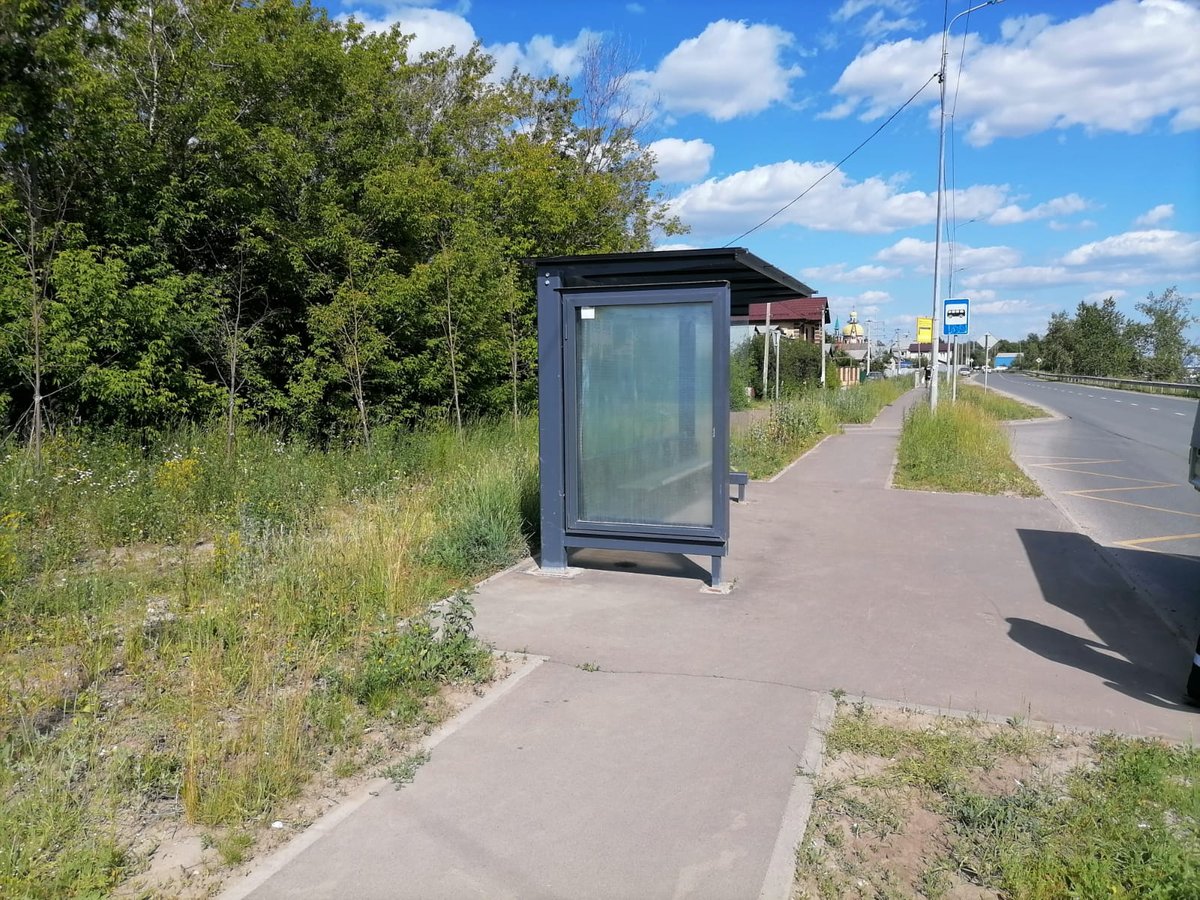 Фотография рекламного носителя, тип: Остановка 1.8x1.2, адрес: 2-ая Старо-Аракчинская ул., ост. «Жилой массив Старое Аракчино», Казань, Республика Татарстан, Россия. Сторона В №1006952