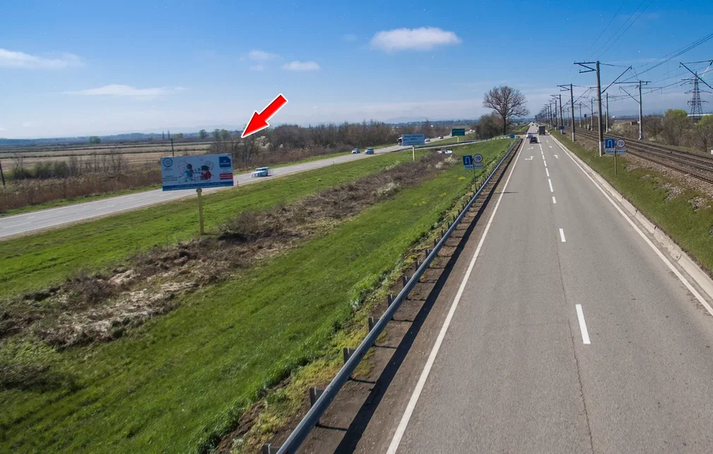 Фотография рекламного носителя, тип: Билборд 3x6, адрес: Краснодар-Новороссийск а/д, 17 935м, Краснодар, Краснодарский край, Россия. Сторона Б №477999