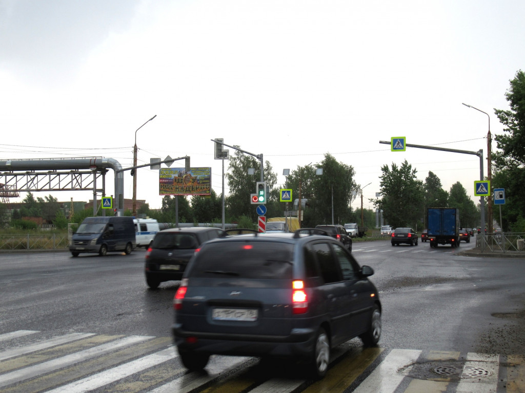 Фотография рекламного носителя, тип: Билборд 3x6, адрес: Промышленное ш. Х Промышленная ул., поз.3, Ярославль, Ярославская область, Россия. Сторона Б №523447