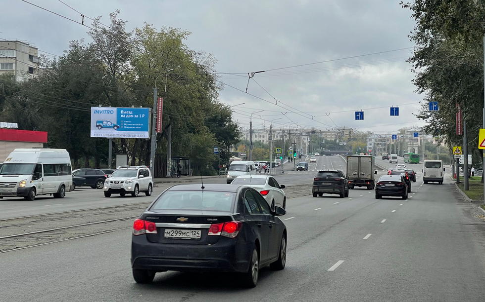 Фотография рекламного носителя, тип: Билборд 3x6, адрес: Победы пр-т., д.160-А, Челябинск, Челябинская область, Россия. Сторона В №373901