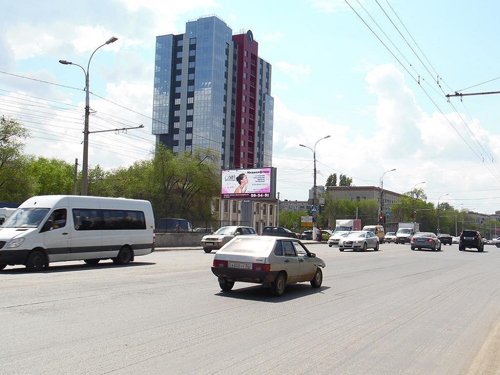 Фотография рекламного носителя, тип: Билборд 3x6, адрес: Ленина пр-т. Х Землянского ул., Волгоград, Волгоградская область, Россия. Сторона Б №1067122