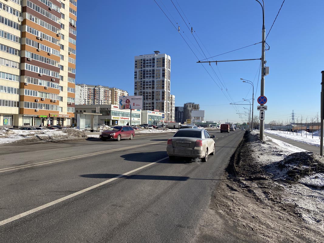 Фотография рекламного носителя, тип: Билборд 3x6, адрес: Носовихинское ш., напротив рынка "Крона Маркет", Реутов, Московская область, Россия. Сторона Б №869227