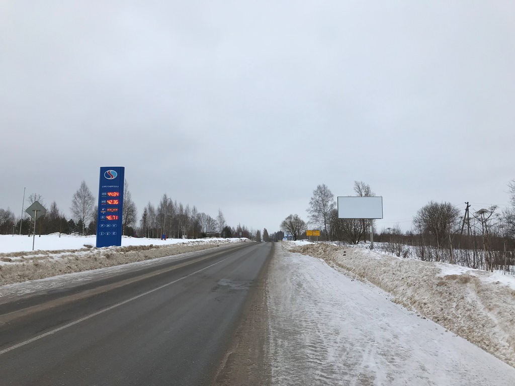 Фотография рекламного носителя, тип: Билборд 3x6, адрес: Осташковское ш., напротив АЗС, Ржев, Тверская область, Россия. Сторона А №624124