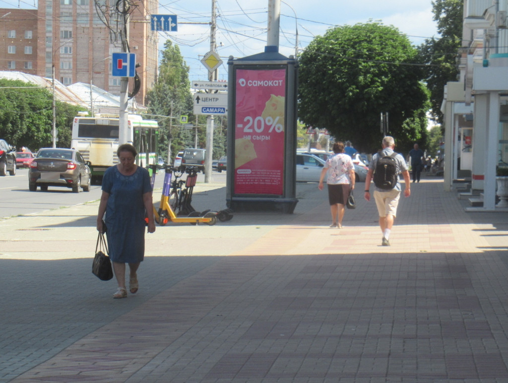 Фотография рекламного носителя, тип: Пиллар 3x1.4, адрес: Первомайский пр-т., д.23/7, Рязань, Рязанская область, Россия. Сторона А1 №793679