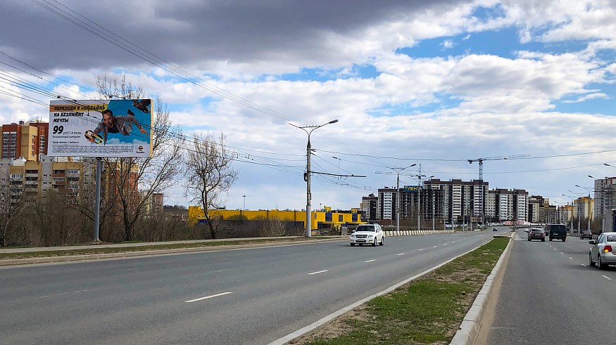 Фотография рекламного носителя, тип: Билборд 3x6, адрес: Тракторостроителей пр-т., д.95, Чебоксары, Республика Чувашия, Россия. Сторона B №740902