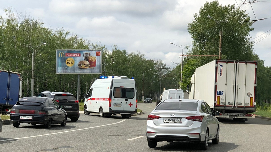 Фотография рекламного носителя, тип: Билборд 3x6, адрес: Марпосадское ш., ДПС, Чебоксары, Республика Чувашия, Россия. Сторона A1-A3 №740871