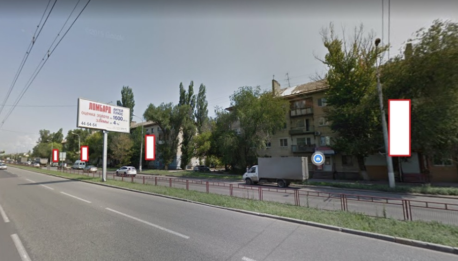 Фотография рекламного носителя, тип: Панель-кронштейн, адрес: 64 Армии ул., поз.1, Волгоград, Волгоградская область, Россия. Сторона А №1097318