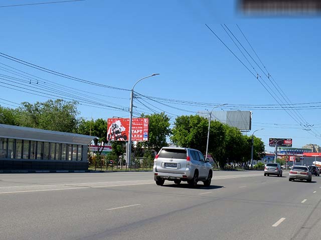 Фотография рекламного носителя, тип: Билборд 3x6, адрес: 70 лет Октября ул., д.25Б, Омск, Омская область, Россия. Сторона Б №617094