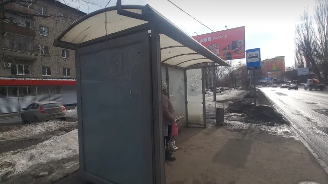 Фотография рекламного носителя, тип: Остановка 1.8x1.2, адрес: Б. Садовая ул. Х Московская ул., Саратов, Саратовская область, Россия. Сторона Б №1077704