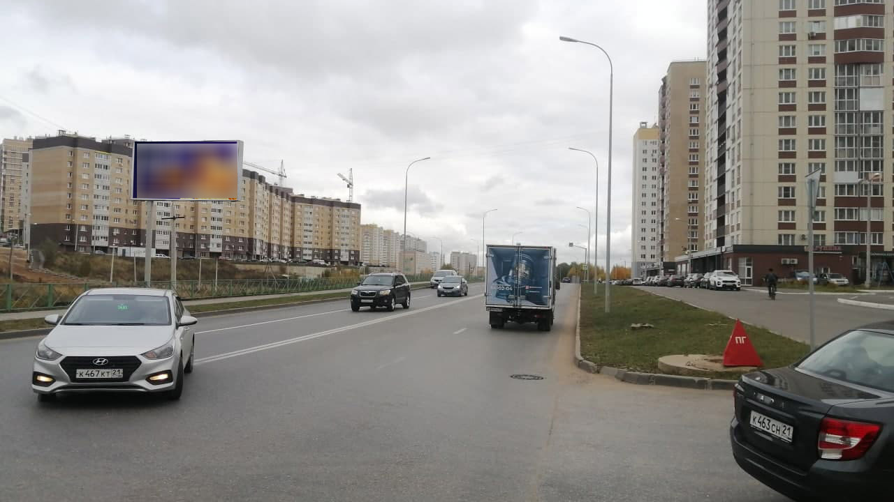 Фотография рекламного носителя, тип: Билборд 3x6, адрес: Солнечный б-р., ост. Бульвар зодчего Петра Егорова, Чебоксары, Республика Чувашия, Россия. Сторона B №1000465