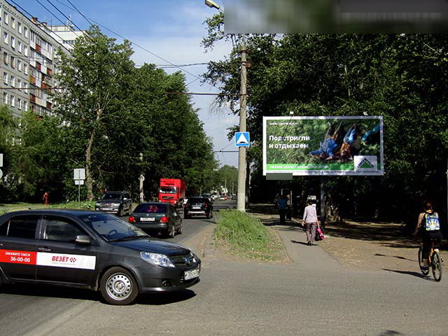 Фотография рекламного носителя, тип: Билборд 3x6, адрес: Мира пр-т., д.91, Омск, Омская область, Россия. Сторона А №608068