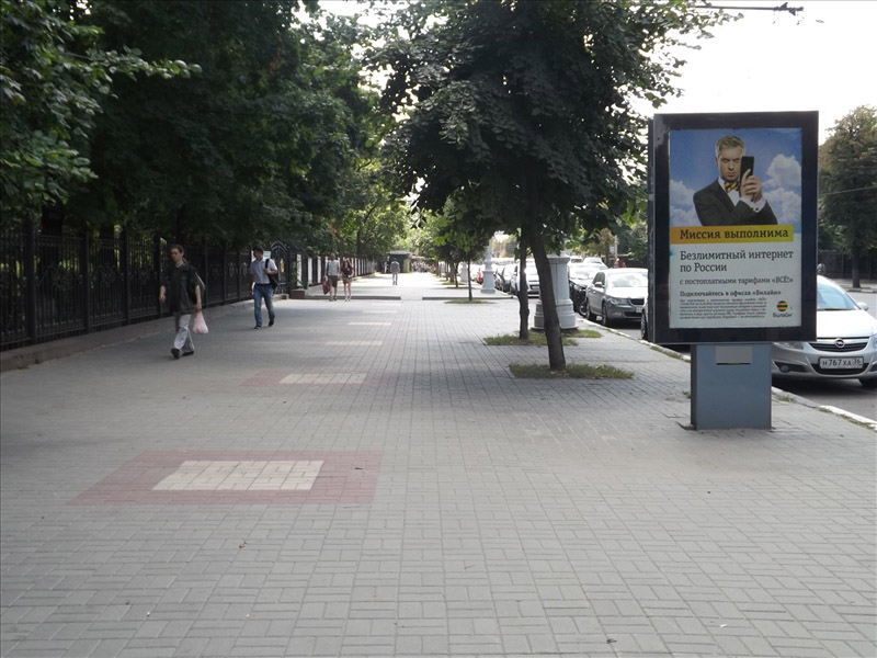 Фотография рекламного носителя, тип: Ситиформат 1.8x1.2, адрес: Революции пр-т., д.19, поз.2, Воронеж, Воронежская область, Россия. Сторона Б №559245