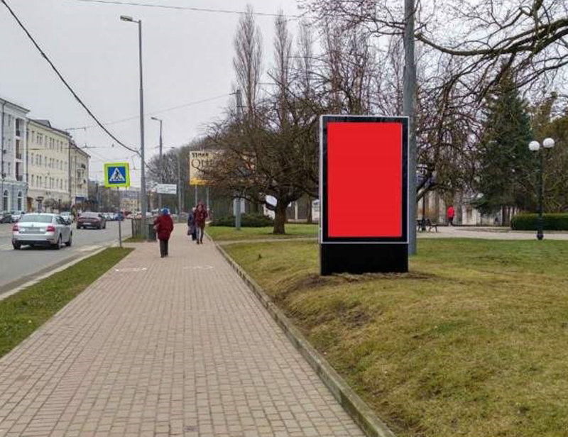 Фотография рекламного носителя, тип: Ситиформат 1.8x1.2, адрес: Мира пр-т., д.22, Калининград, Калининградская область, Россия. Сторона A №826125