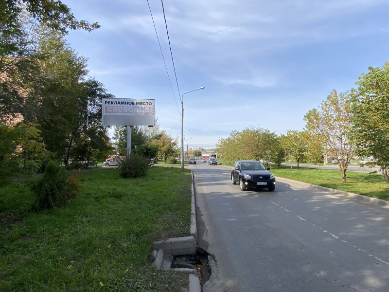 Фотография рекламного носителя, тип: Билборд 3x6, адрес: Комсомольский пр-т., д.19, Красноярск, Красноярский край, Россия. Сторона Б №848138